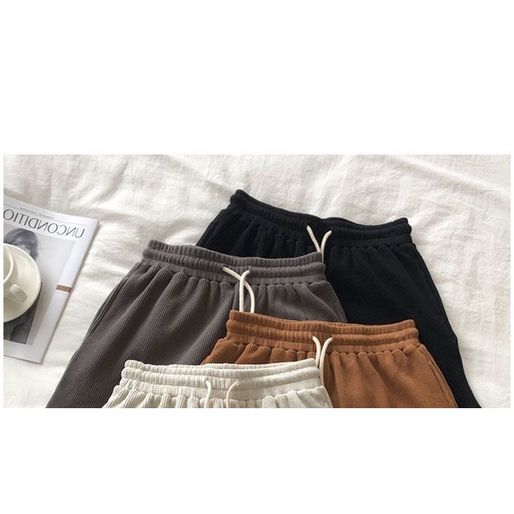 Quần Short Thể Thao Lưng Thun Phong Cách Hàn Quốc Cho Nữ