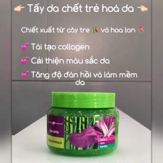 Tẩy da chết body chiết xuất tre và hoa lan trẻ hoá da tái tạo da