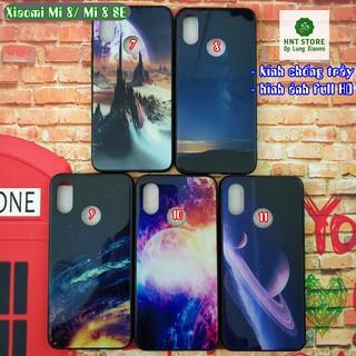 KÍNH CHỐNG TRẦY - ỐP LƯNG XIAOMI MI 8 SE - VIỀN CAO SU HÌNH ẢNH FULL HD