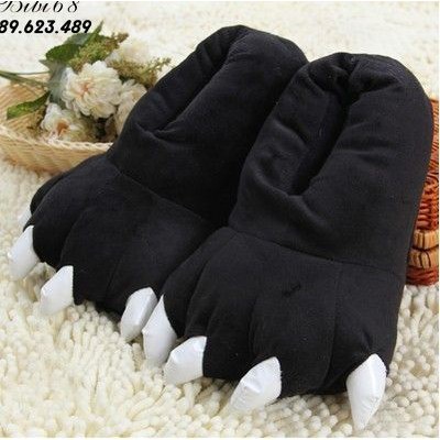 Giày Dép bông bộ Đồ thú khủng long xanh liền thân lông mịn Pijama kiểu dáng Động Vật Hoạt Hình Cosplay