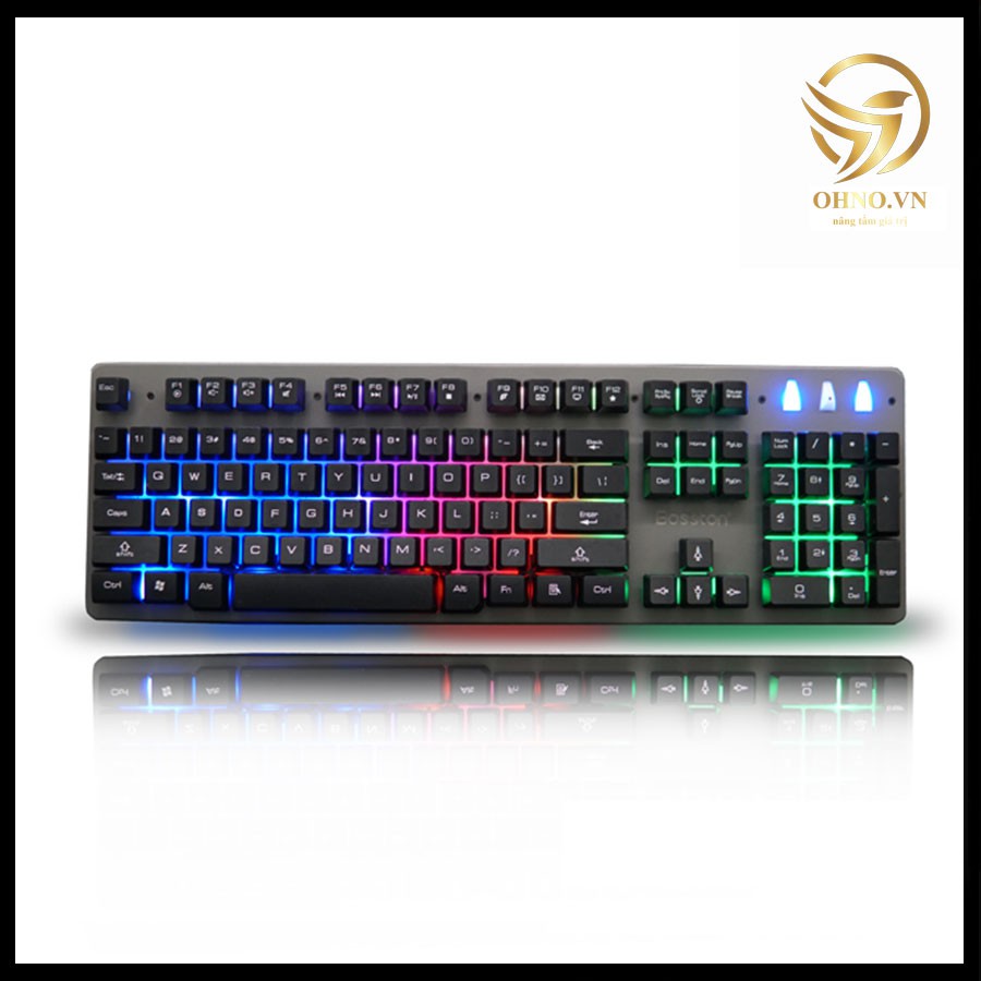 Bàn Phím Có Dây Đèn Led Bosston R600 Bàn Phím Máy Tính Chơi Game Giả Cơ Gaming - OHNO Việt Nam