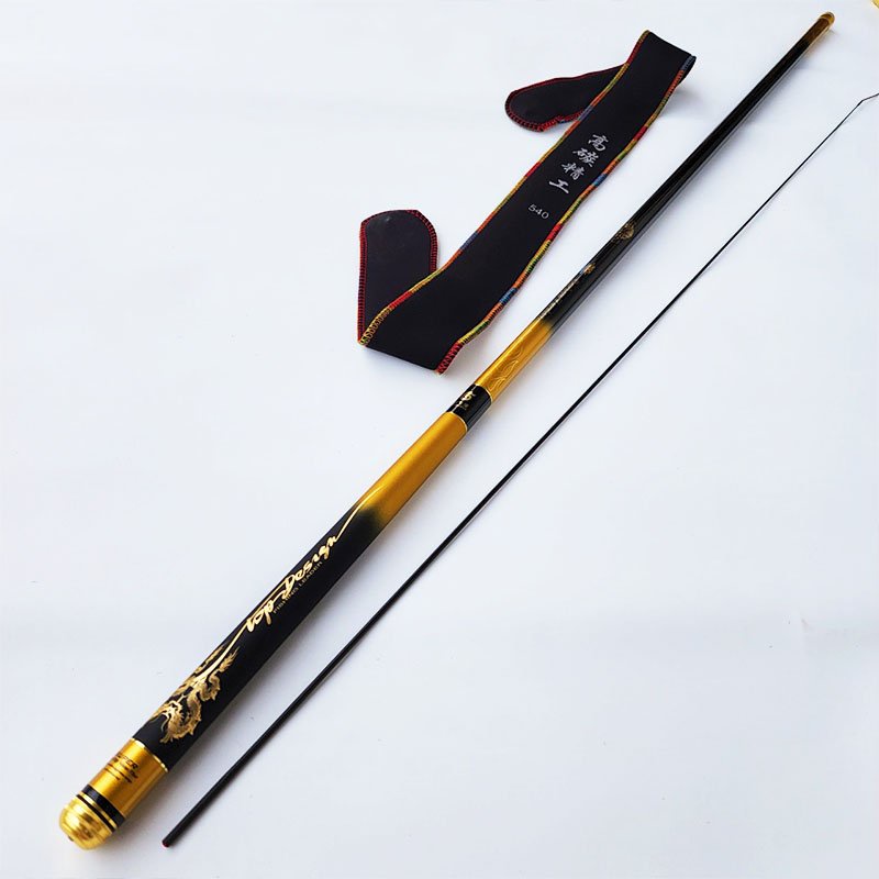 Cần câu tay Kim Long 6H - Tặng kèm một ngọn phụ - có size 3.6-4.5-5.4-6.3-7.2m