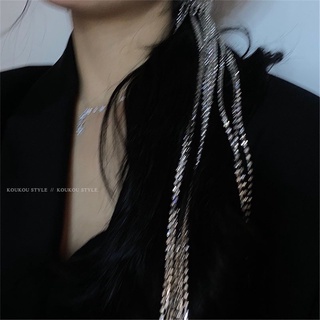 (5 kích cỡ )Kẹp tóc dây đá 2 line bling bling ✨
