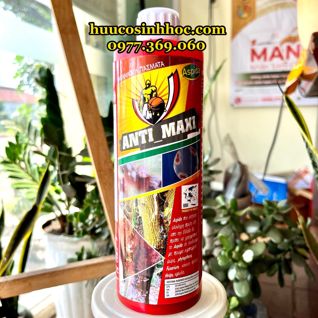 Đặc Trị Nứt Thân Xì Mủ, Rong Rêu, Nấm Khuẩn, Chích Hút cây trồng ANTI_MAXI (Hy Lạp) 500ml