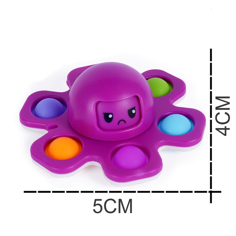 Đồ Chơi Con Quay Hình Bạch Tuộc Kèm Pop it