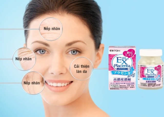 [ Date 2024 ] Viên uống nhau thai cừu EX Placenta Itoh 4000mg | Thế Giới Skin Care