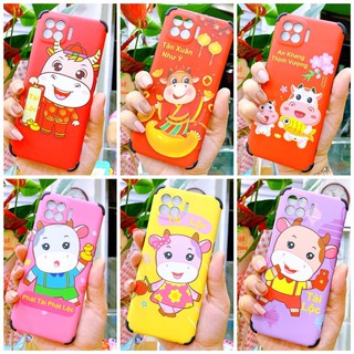 Ốp lưng OPPO A93 / A52 /A92 / A53 tết 2021 xuân tân sửu trâu kèm lời chúc chống bẩn