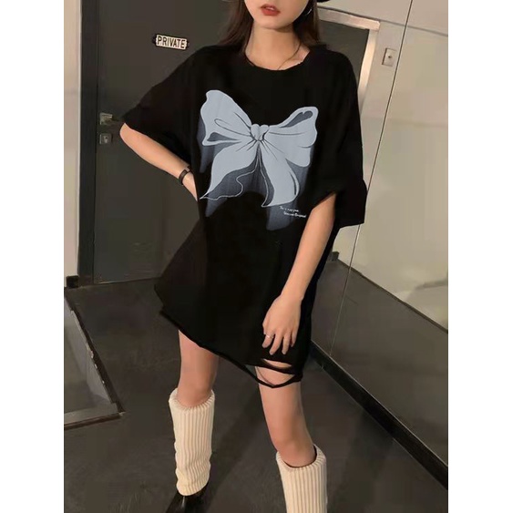 COZOK Áo Thun Tay Ngắn Form Rộng Họa Tiết In Hợp Thời Trang