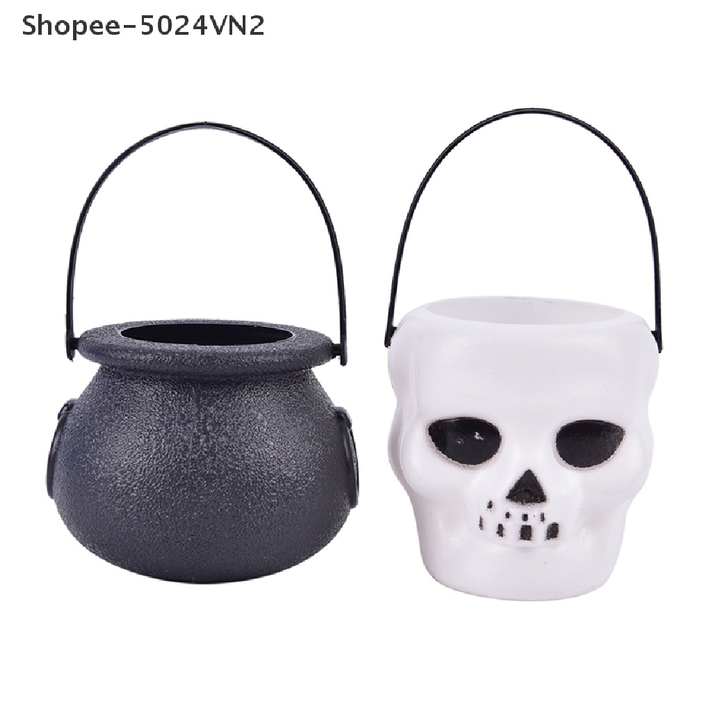 [Mới &amp; Halloween &amp; Halloween] Bộ Xương Có Thể Mang Theo Có Thể Đựng Kẹo Nhỏ Gọn Phong Cách Halloween