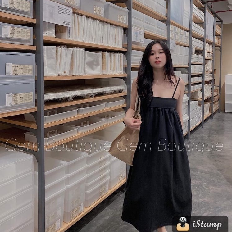Đầm maxi 2 dây dáng dài cup ngực closet, váy 2 dây đi biển , mặc nhà bầu bí bon chen thoải mái.