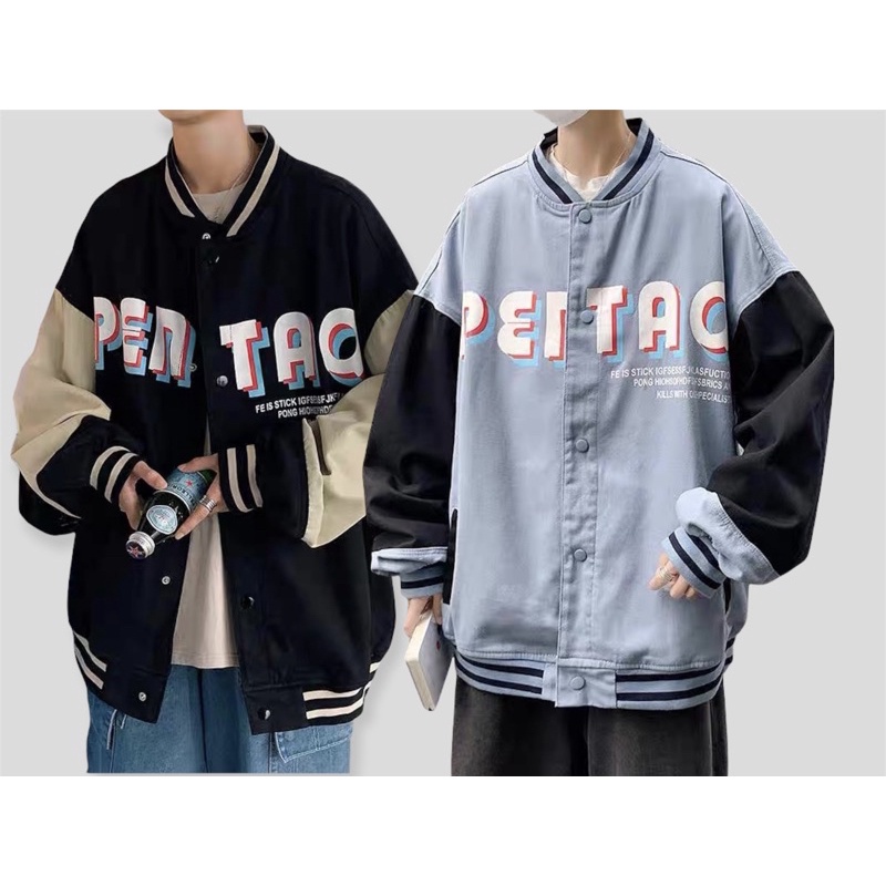 Áo khoác bomber kaki PENTAG unisex nam nữ,style ulzzang