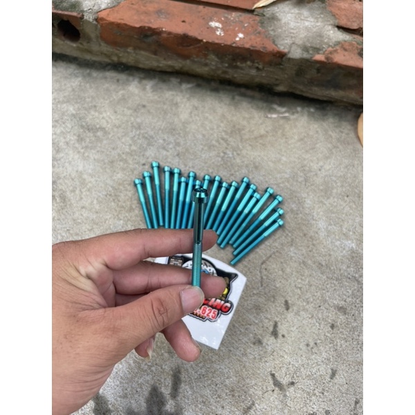 Ốc Titan 6li50 6li60 6li70 6li80 6li90 Đầu Trụ Gắn Lốc Máy Các Loại Xe