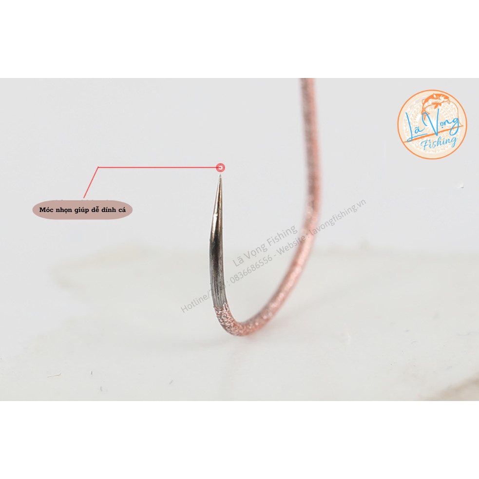 Lưỡi SIMAGO Xiaxi Hồng Nhạt Không Ngạnh - Lã Vọng Fishing