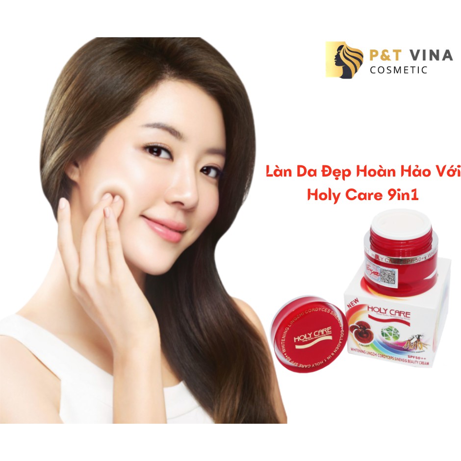 [Tặng Gel Tẩy Tế Bào Chết Holy Care] Kem Dưỡng Trắng Da Cao Cấp Holy Care 9in1 Tinh Chất Đông Trùng Hạ Thảo 20g | BigBuy360 - bigbuy360.vn