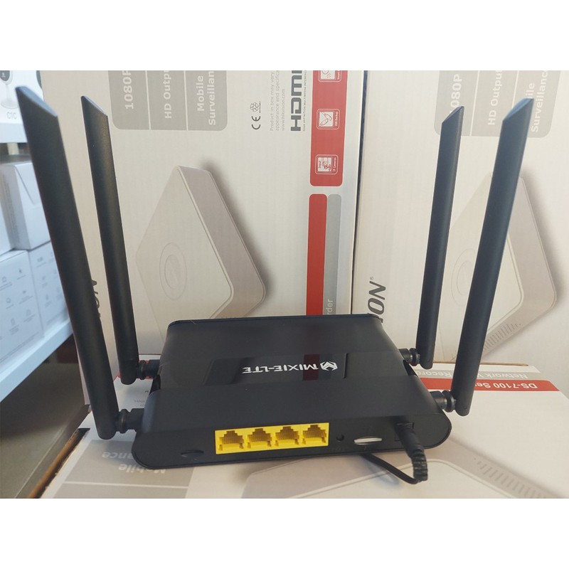 Bộ Phát WIFI 4G/ 3G LTE - TENDA 4G03 (1 Cổng LAN + 1 LAN) - MIXIE  (3 Cổng Lan + 1 Cổng WAN) 4 Râu (Anten) - Chính Hãng