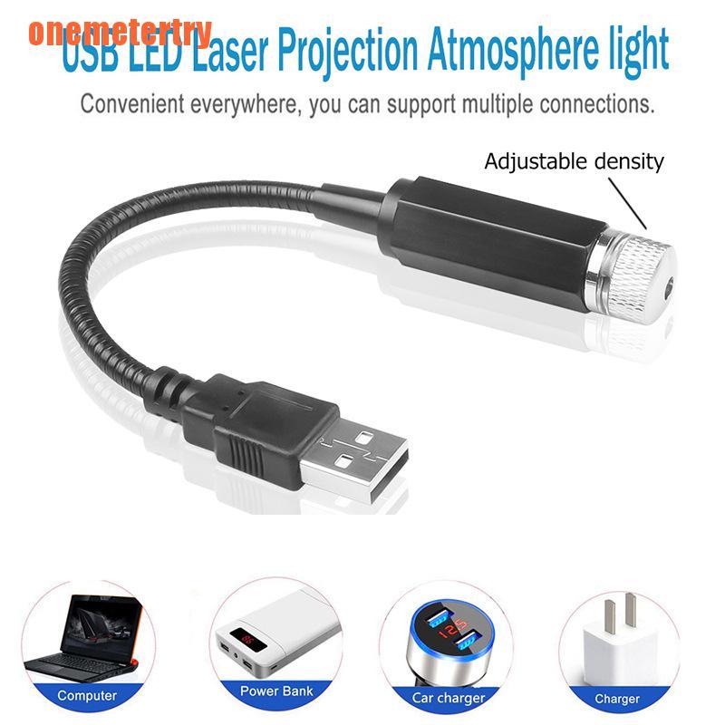 Đèn Led Trang Trí Trần Xe Hơi Hình Bầu Trời Đầy Sao Có Cổng Sạc Usb