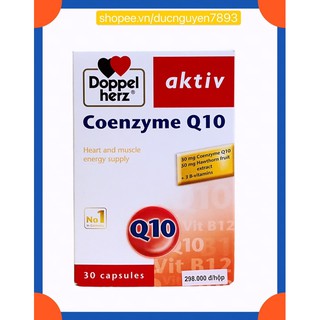 [HÀNG CÔNG TY]  VIÊN UỐNG COENZYM Q10 DOPPELHERZ AKTIV 30v
