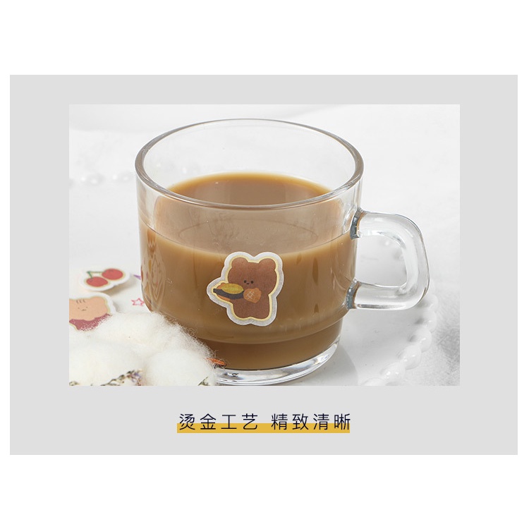 Sticker hình dán dễ thương sáng tạo và giấy bộ nhãn dán sổ trang trí dễ thương phong các Hàn Quốc siêu đáng yêu