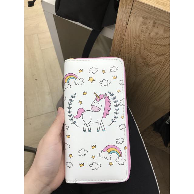 Bóp Ví Dài Cầm Tay Nữ Hoạt Tiết Hoạt Hình Kì Lân Và Gấu Dễ Thương ! Link 16 | BigBuy360 - bigbuy360.vn