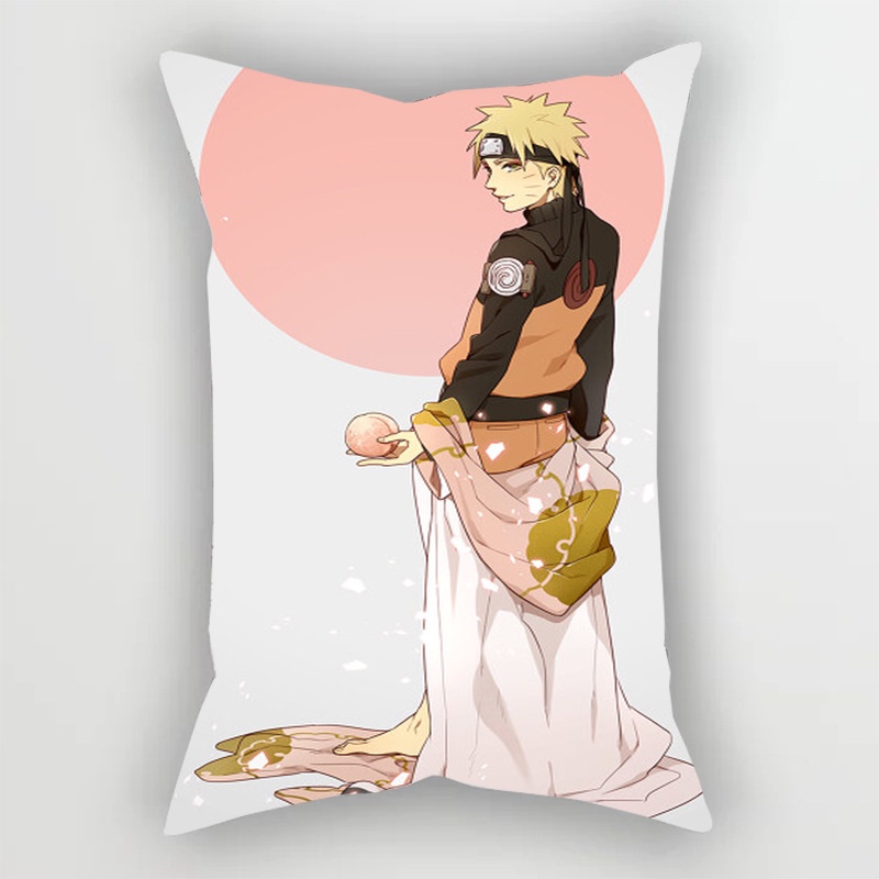 Vỏ gối in họa tiết nhân vật anime Naruto kích thước 50x30cm thời trang