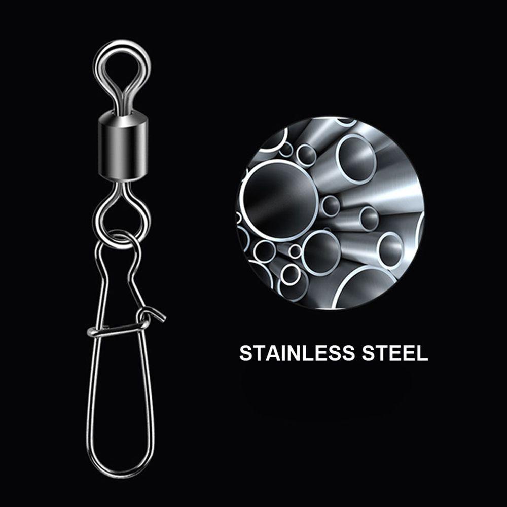 Bộ 100 Móc Khóa Câu Cá Bằng Thép Không Gỉ