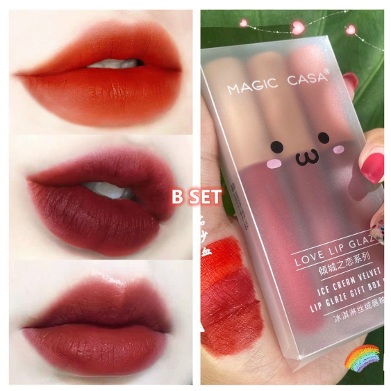 Set 3 Cây Son Kem Lì Herorange Fluffy Lip Glaze Chất Son Siêu Mịn | BigBuy360 - bigbuy360.vn