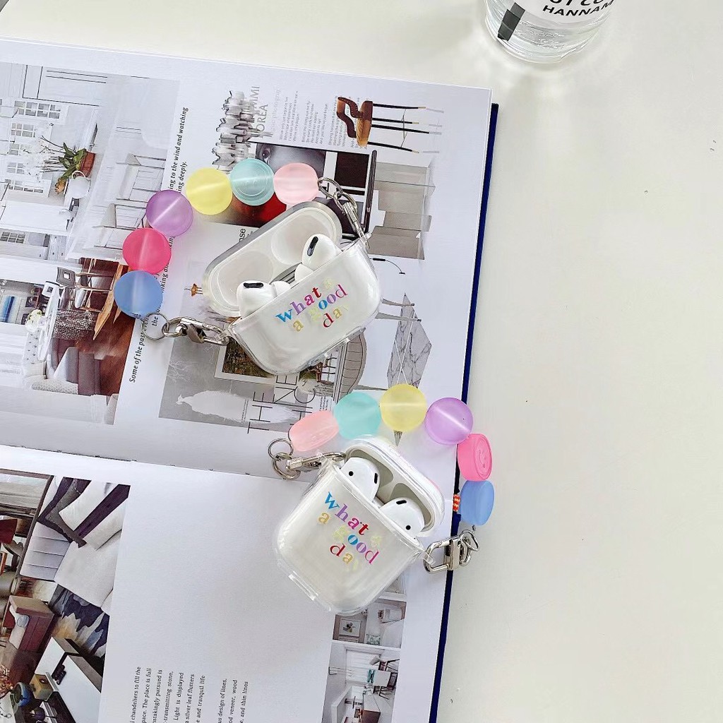Vỏ Bảo Vệ Hộp Sạc Tai Nghe Airpods 1 / 2 / Pro In Chữ Tiếng Anh Kiểu Nhật Hàn Đơn Giản | BigBuy360 - bigbuy360.vn