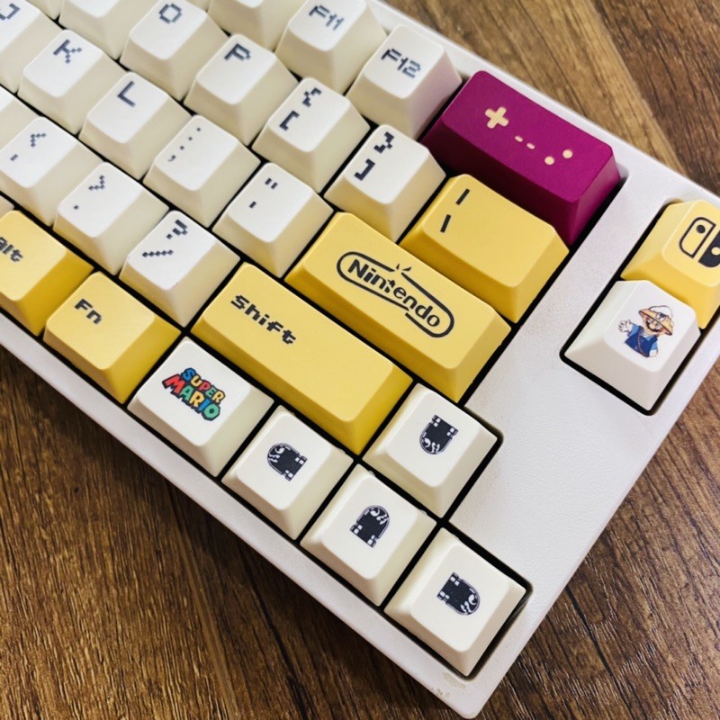 Set keycap thick PBT MARIO_Cherry profile 119 nút