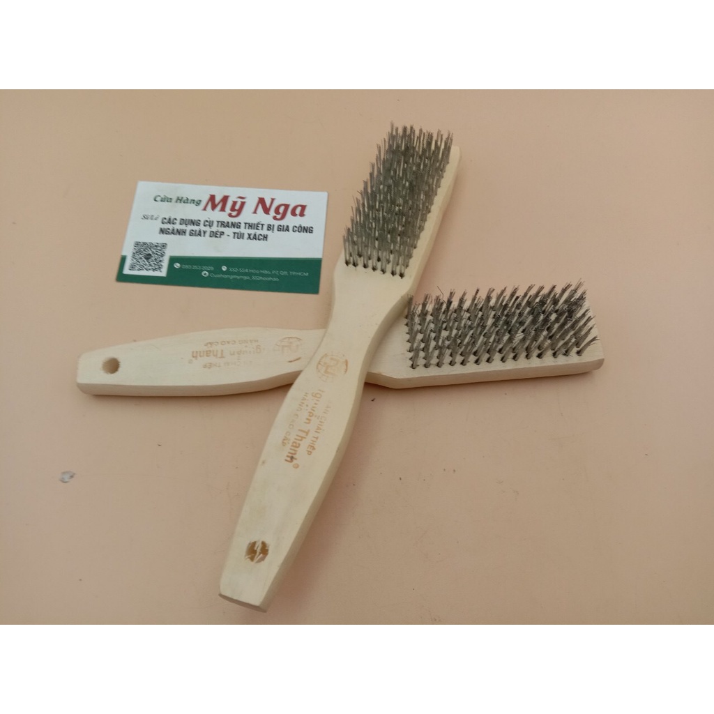 Bàn chải Cán Gỗ vệ sinh máy móc 3 hàng - 5 hàng - 7 hàng