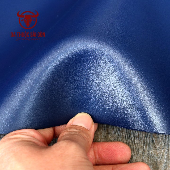 Da bò nappa cao cấp màu xanh navy - Bán buôn da thuộc