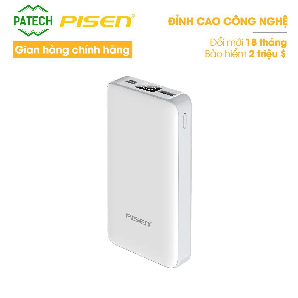 Pin sạc dự phòng Pisen ZO 20000mAh - Ultra - Hàng chính hãng