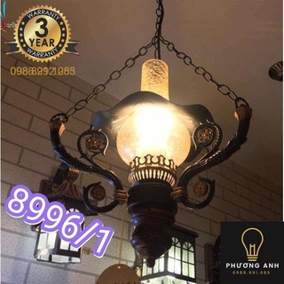 Đèn thả hình đèn dầu trang trí nội thất phòng thờ cổ điển, sang trọng mã 8996/1- Đèn Phương Anh