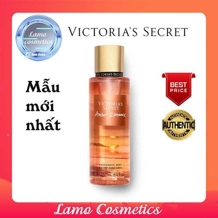 Xịt Thơm Toàn Thân Victoria’s Secret Mùi Amber Romance Chính Hãng 100%