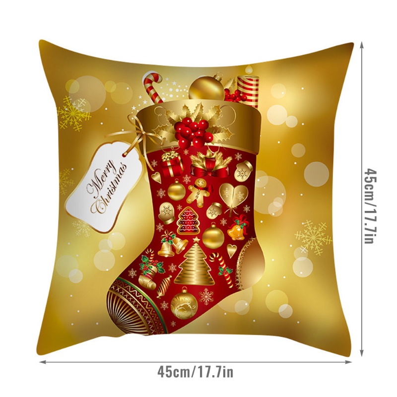 Bộ 4 Vỏ Gối Phong Cách Giáng Sinh 18X18 Inches