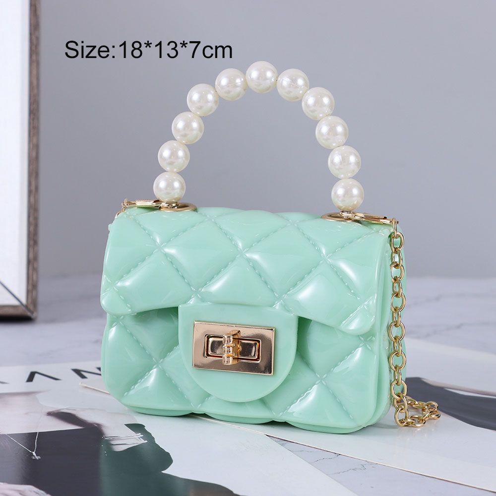 WTTLE Shoulder Bags Fashion Rhombus Soft Jelly Bag
