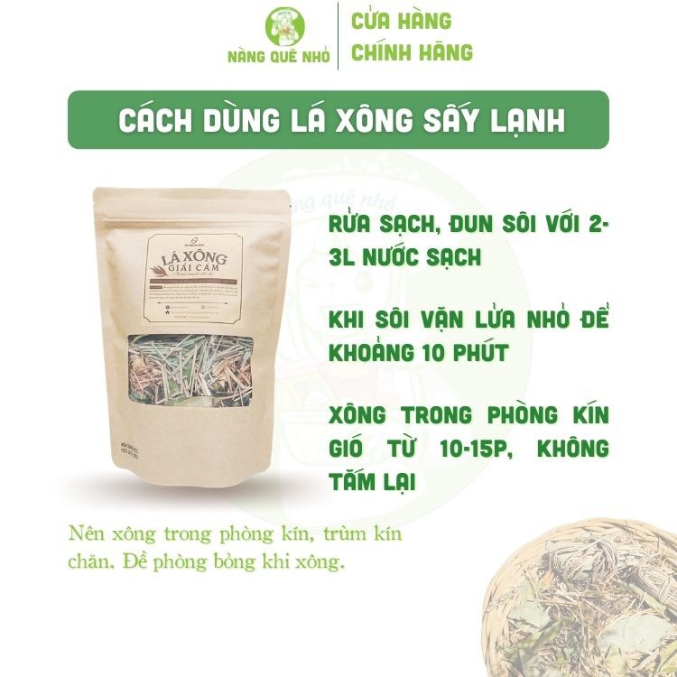 Lá Xông Giải Cảm The Moshav Farm Sấy lạnh Tăng Sức Đề Kháng