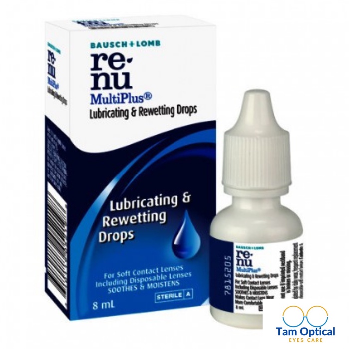 Dung Dịch Nhỏ Mắt Đeo Kính Áp Tròng Renu Rewetting Drops