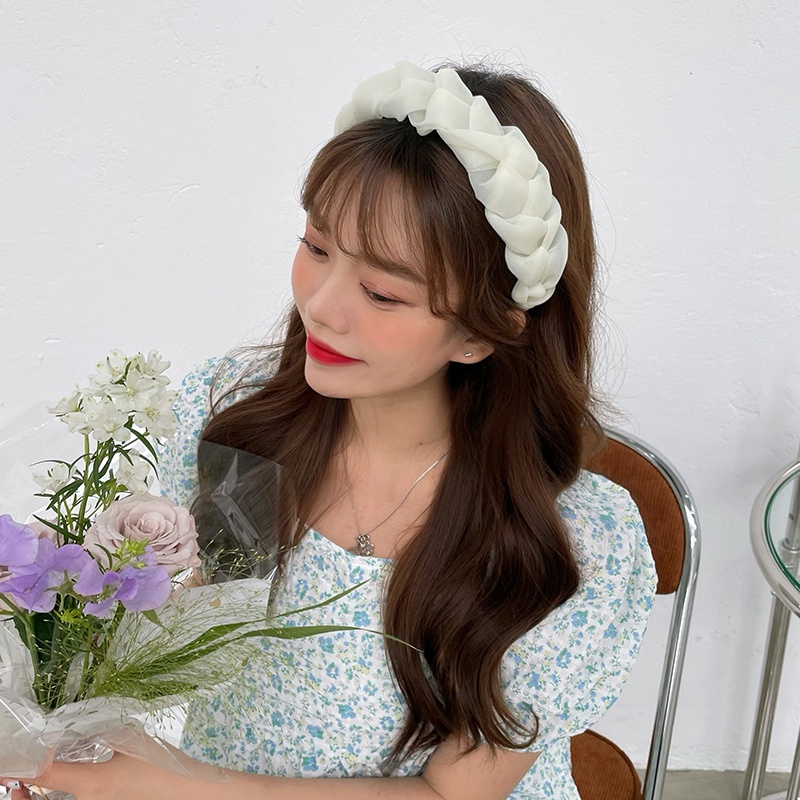 Dây buộc tóc vải lưới phong cách Hàn Quốc thời trang cho nữ