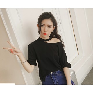 Áo Lệch Vai Dây Cổ