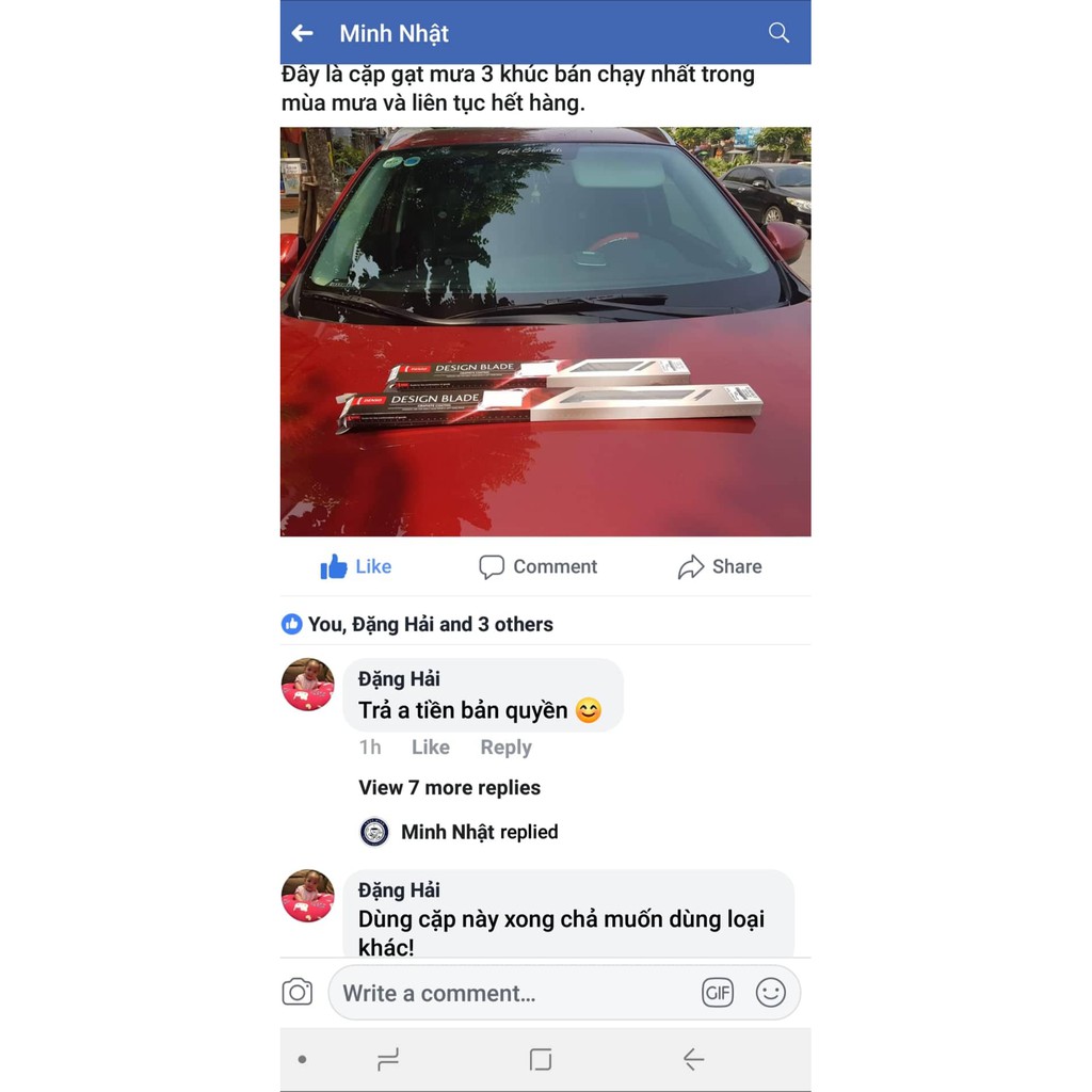 GẠT MƯA 3 KHÚC DENSO