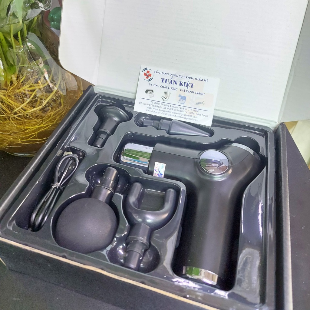 (Giao nhanh 30p) Súng Massage Fascial Gun cầm tay, giúp giảm đau vai gáy