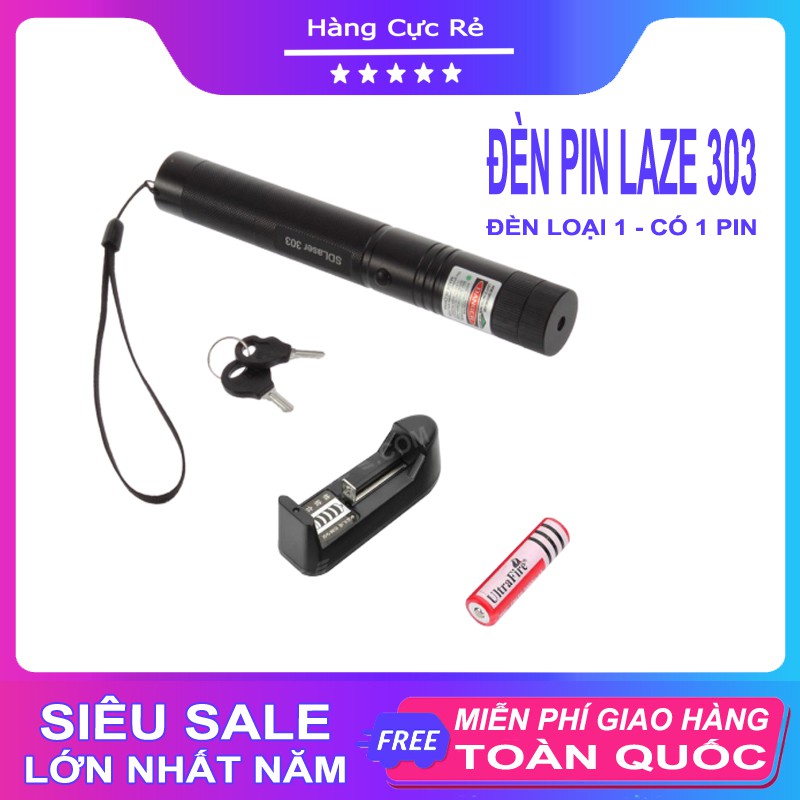 Bộ ĐÈN LAZE LOẠI 1 tia XANH LÁ tặng kèm 1 PIN - Bút trình chiếu có đầu chiếu hoa văn - Shop Hàng Cực Rẻ