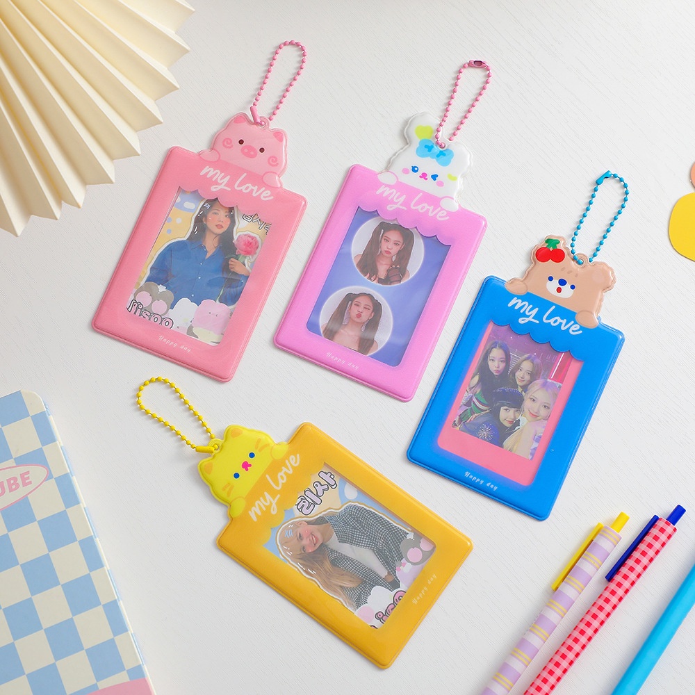 Túi Đựng Thẻ ID / Ảnh / Đi Học Có Dây Xích In Hình Thần Tượng Xinh Đẹp