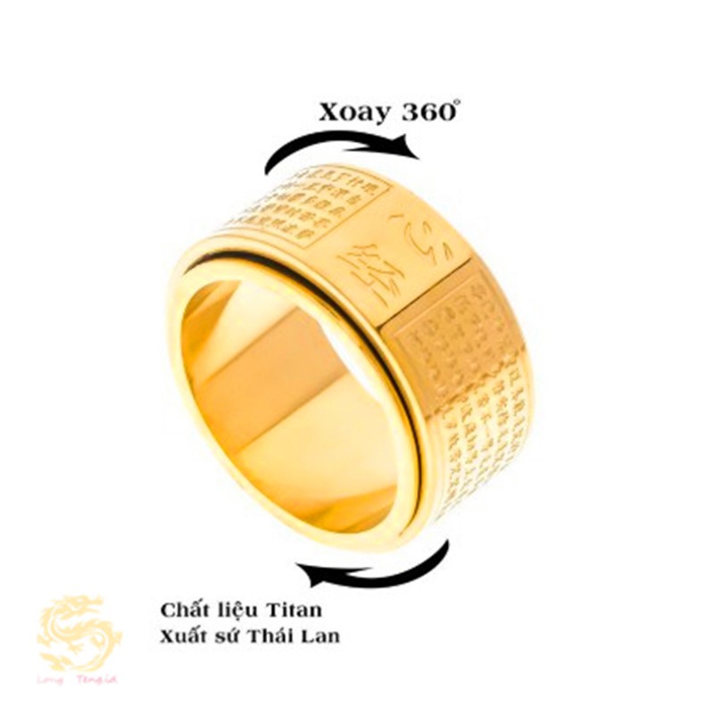 Nhẫn bát nhã tâm kinh xoay được 360 độ