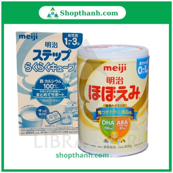 Sữa Bột Meiji 1 - 3  Lon 800g - Nội Địa Nhật