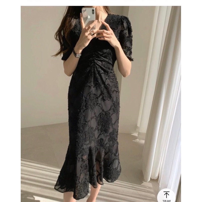 Đầm lông Chiffon Nana xuất Hàn 💥