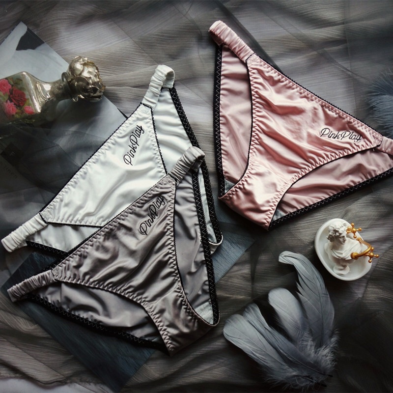 [CAO CẤP] Quần Lót Su Lụa Dây Sườn Pink Play Siêu Đẹp Thời Trang Phong Cách Cá Tính Mainia Shop