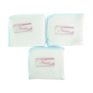 Khăn sữa gạc nhỏ 4 lớp Nanio _bịch 10 khăn