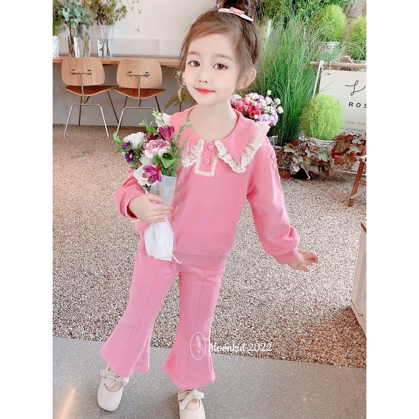 Bộ quần áo bánh bèo bé gái xinh sắn
