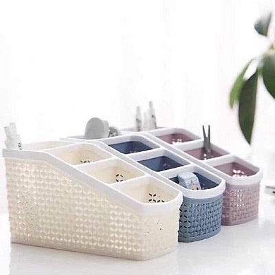 Kệ đựng bút- đựng đồ đa năng 4 ngăn tiện ích nhựa Việt Nhật dáng cao